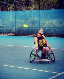 Dylan Alcott SydInternational Wheelchair Tennis Jan14