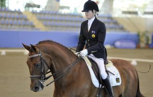 Image of a female athlete on a horse