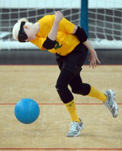 Nicole Esdaile (AUS) Womens Goalball Aus vs Japan - Copper Box, Paralympics - Summer / London 2012 London, England 29 Aug - 9 Sept © Sport the library / Jeff Crow