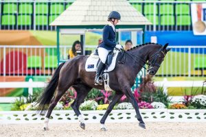 Image of a female athlete on a horse