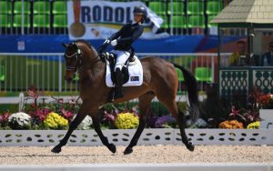 Image of a female athlete on a horse