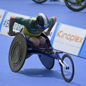 An image of Bill Chaffey on his cycle