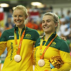 An image of Jessica Gallagher and Madison Janssen with their medals