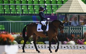Image of a female athlete on a horse