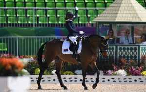 Image of a female athlete on a horse