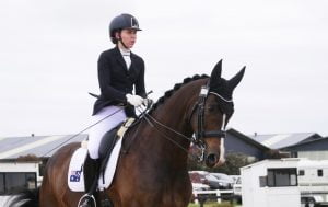 Image of a female athlete on a horse