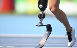 Image of a running blade and a leg