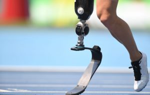 Image of a running blade and a leg