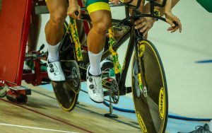 Image of athletes in a cycling race