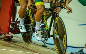 Image of athletes in a cycling race