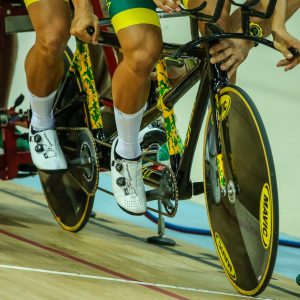 Image of athletes in a cycling race