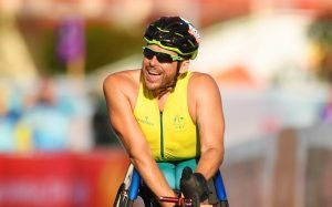 kurt fearnley smiling after a race
