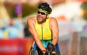 kurt fearnley smiling after a race