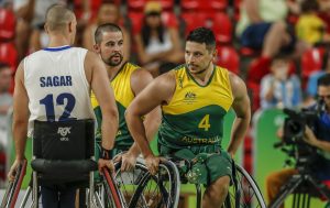 Australian wheelchair basketball players