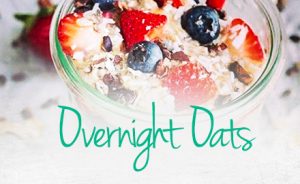 Image of overnight oats in a glass jar