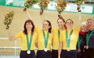 Sydney 2000 women's one kilometre time trial tandem gold, silver and bronze medallists from Sydney 2000 Paralympic Games