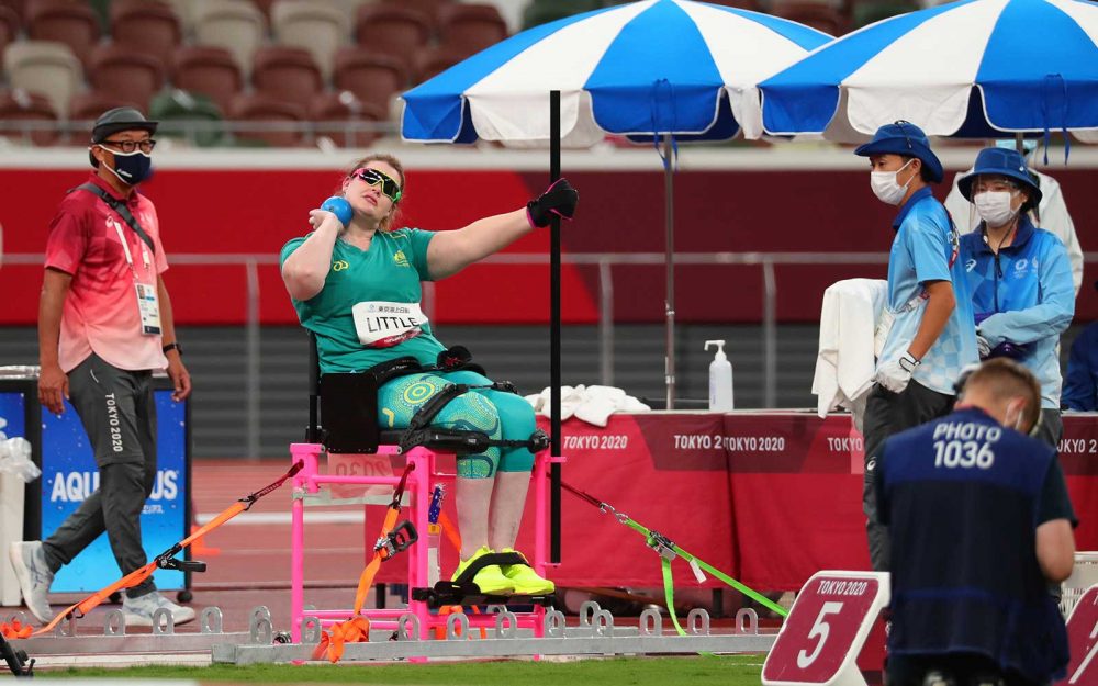Australian Paralympic shotputter Rosemary Little