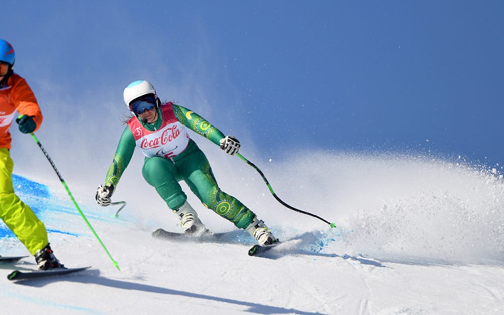 Australian Paralympian Melissa Perrine competing at PyeongChang 2018