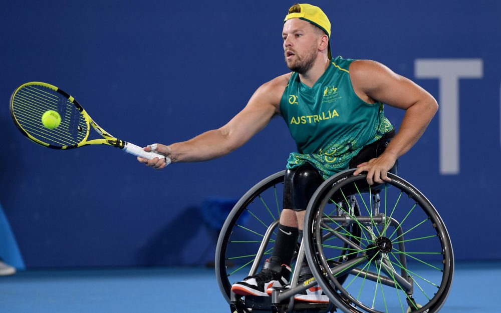 Australian Paralympian Dylan Alcott in action