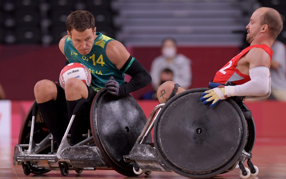 Australian wheelchair rugby player Andrew Edmondson