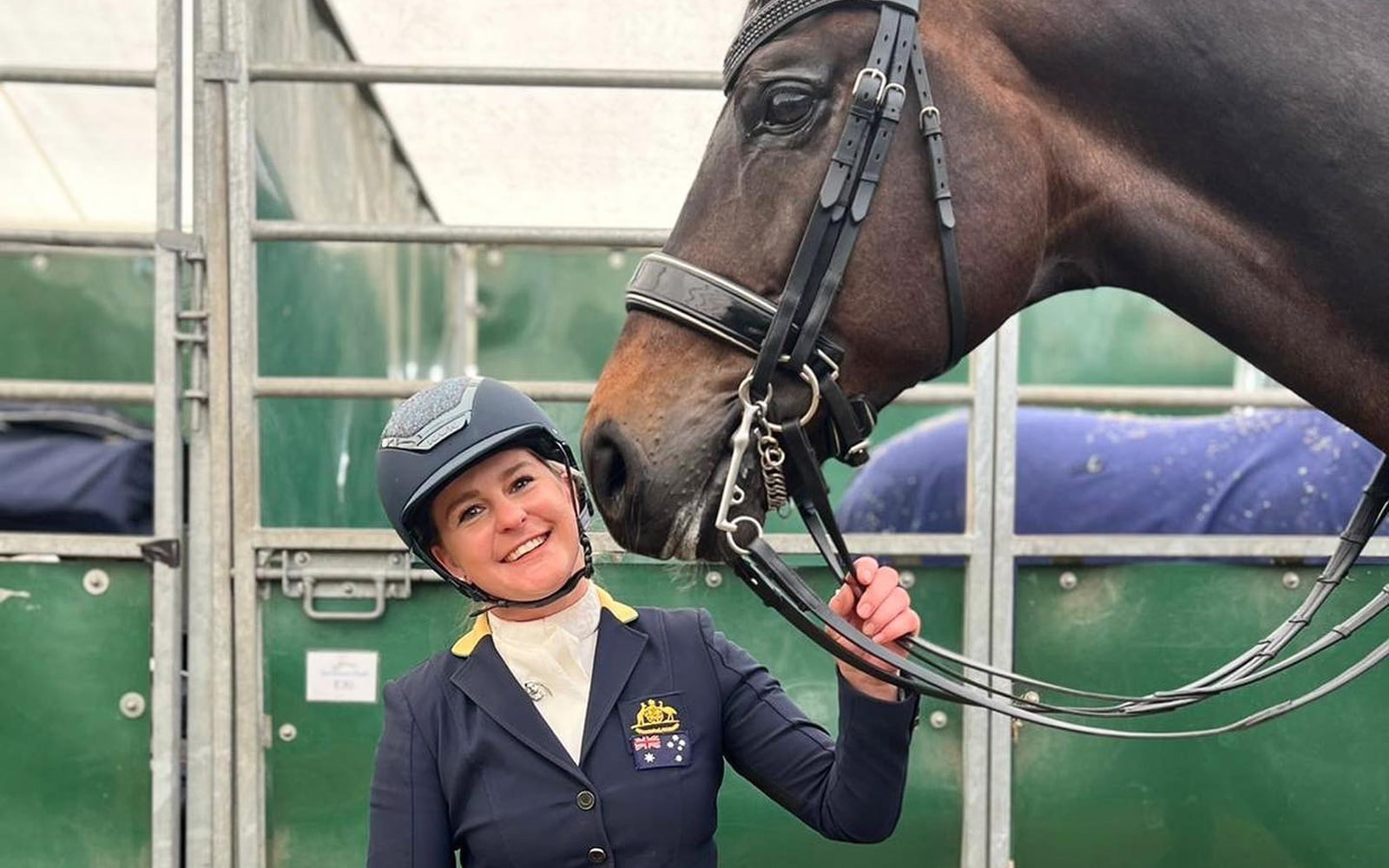 Australian Para-equestrian Emma Booth and her horse Fursty