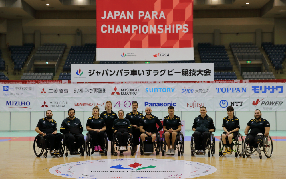 The Australian Steelers Wheelchair rugby team in Japan.