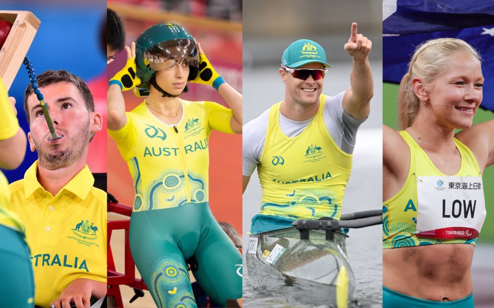 Australian Paralympians Dan Michel, Paige Greco, Curtis McGrath and Vanessa Low.
