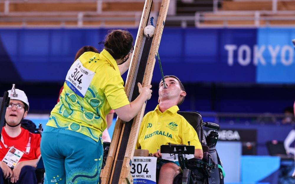 Australian Paralympian and Boccia player Dan Michel