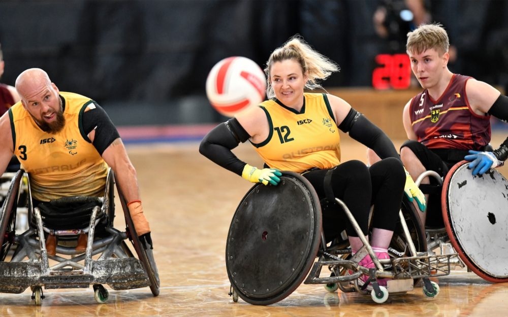 Ryley Batt and Shae Graham competing against Germany in WWR Qualifiers.