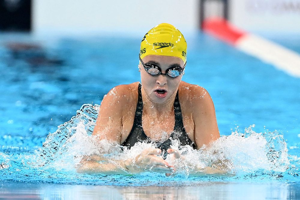 Keira Stephens during the 100m Breaststroke Heats at Paris 2024