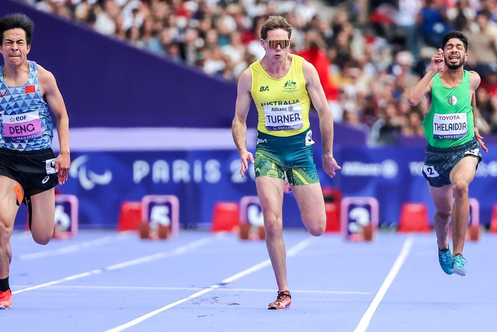 James Turner competing on the final day of the Paris 2024 Paralympic Games