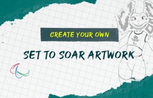 Text on image reads: Create your own Set to Soar Artwork